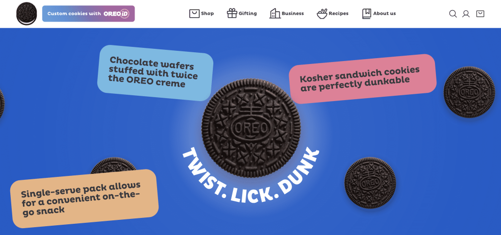 conversion rate optimization example - oreos